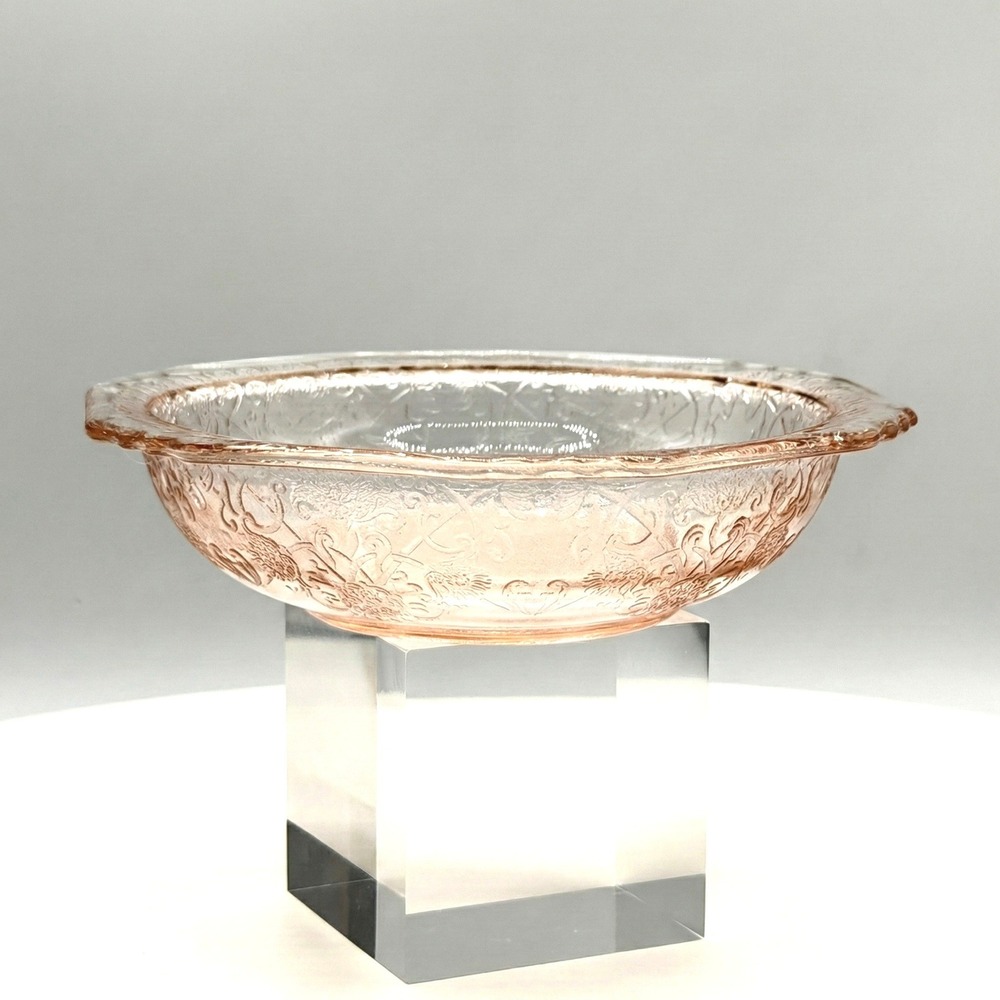 MacBeth-Evans American Sweetheart 5" Glass Pink Berry Bowl Cereal Depression Era